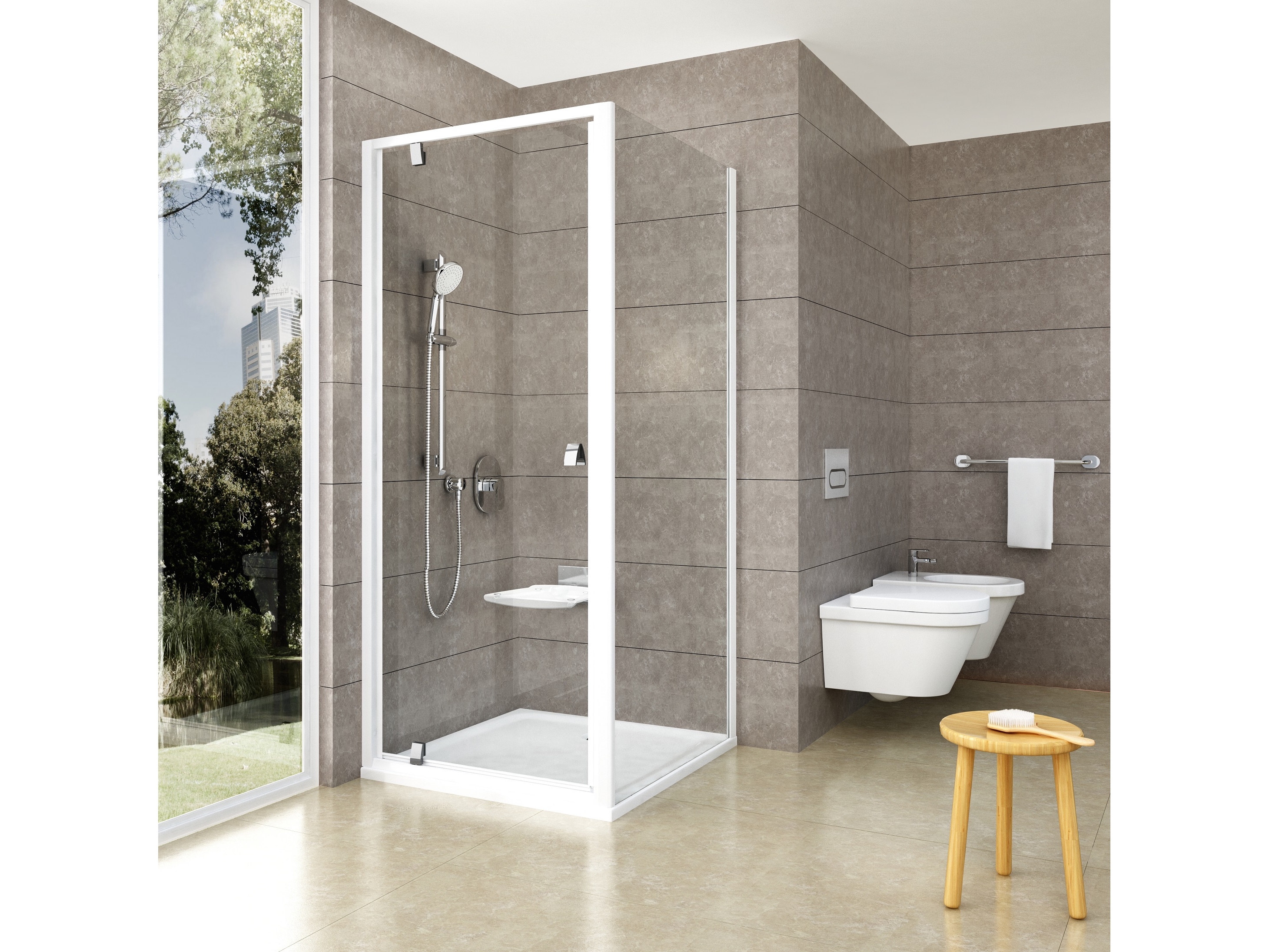 Sprchový kout Pivot PSKK3-uklid